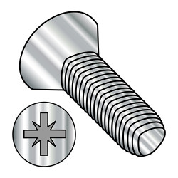 M2.5-0.45X10 Din7500M Metric Type Z Flat Thread Roll Screw Full Thread 18 8 Stain Steel Passivated Wax (Pack Qty 4,000) BC-M2.510RZF188