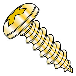 1/4-14X1 1/2 MS51861 Military Phillips Pan Type AB Sheet Metal Screw Cadmium (Pack Qty 500) BC-MS51861-71