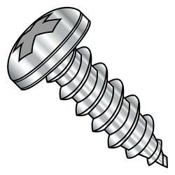 1/4-14X1 1/2 MS51861-C Military Phillips Pan Type AB Sheet Metal Screw 410StainlessSteel (Pack Qty 250) BC-MS51861-71C