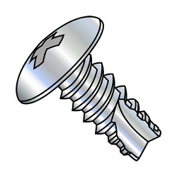 10-16X1/2 Phillips Truss Thread Cutting Screw Type 25 Fully Threaded Zinc (Pack Qty 8,000) BC-10085PT