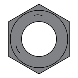 1 1/2-6 Coarse Thread Finished Hex Nut Grade 5 Plain (Pack Qty 40) BC-150NF5P
