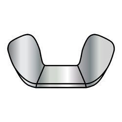 1/4-20 Cold Forged Wing Nut Nickel (Pack Qty 1,500) BC-14NWCNP
