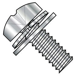 10-24X1/2 Phillips Pan Split Lock & Narrow Flat Washer Sems Full Thread 18 8 Stainless Steel (Pack Qty 3,000) BC-1008SNPP188