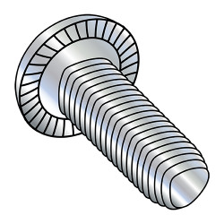 4-40X1/2 Phillips Pan Serrate Thread Roll Screw Full Thread Zinc Wax (Pack Qty 10,000) BC-0408RPPS