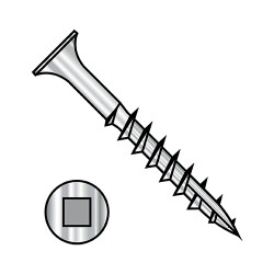 10-8X1 1/2 Bugle Square Recess Course Thread Type 17 Point Deck Screw 18-8 Stainless Steel (Pack Qty 1,500) BC-10247DQG188