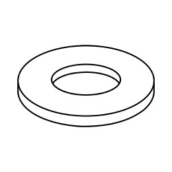 1/2X3/4X.032 Flat Washer Nylon (Pack Qty 5,000) BC-5012.032WFN