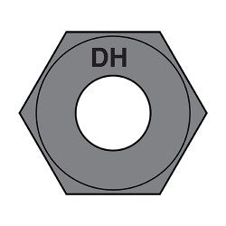 1 1/2-6 Heavy Hex Structural Nuts A 563 D H Plain USA (Pack Qty 25) BC-150A563DH