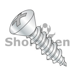 2-32X3/8 Phillips Oval Self Tapping Screw Type AB Fully Threaded Zinc (Pack Qty 10,000) BC-0206ABPO