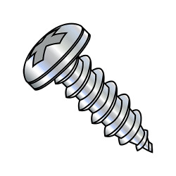 12-14X5/8 Phillips Pan Self Tapping Screw Type AB Fully Threaded Zinc (Pack Qty 5,000) BC-1210ABPP