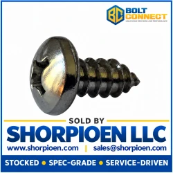 1/4-14X1 1/2 Phillips Pan Self Tapping Screw Type AB Fully Threaded 18-8 Stainless Steel (Pack Qty 1,000) BC-1424ABPP188
