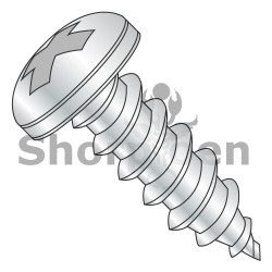 8-12X1/2 Phillips Pan Self Tapping Screw Type A B Fully Threaded Nickel (Pack Qty 10,000) BC-0808ABPPNP
