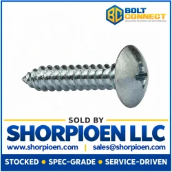1/4-14X1 1/2 Phill Full Contour Truss Self Tapping Screw Type AB Fully Thread Zinc (Pack Qty 1,000) BC-1424ABPT