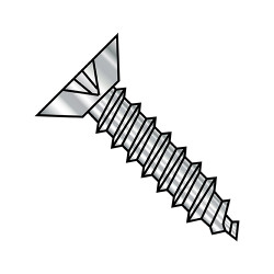 1/4-14X1 Phillips Flat Undercut Self Tapping Screw Type A B Fully Threaded 18-8 Stainless (Pack Qty 1,000) BC-1416ABPU188