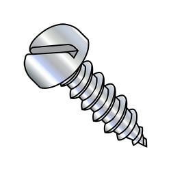 1/4-14X1 1/2 Slotted Pan Self Tapping Screw Type A B Fully Threaded Zinc (Pack Qty 1,250) BC-1424ABSP