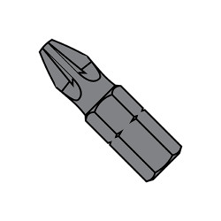 1X1X1/4 Pozidriv(R) Alternative Insert Bit (Pack Qty 100) BC-27-045
