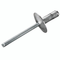 1/8" .032-.187 Goebel/Open End Blind Rivet Large Flange Aluminum-Steel (Pack Qty 500) ABS-41-43LFMGCT