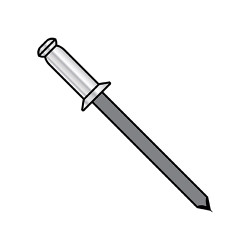 1/8X.06-.12 Countersunk Aluminum Rivet With Steel Mandrel (Pack Qty 10,000) BC-ACS42