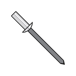 1/4X.02-.12 Closed End Aluminum Rivet Steel Mandrel Carbon Steel (Pack Qty 2,000) BC-ADSC82