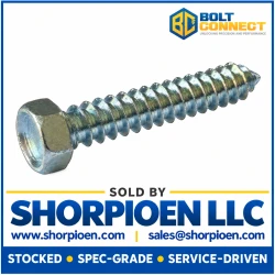 10-12X1 1/2 Indented Hex Head Unslotted Self Tapping Screw Type A Fully Threaded Zinc (Pack Qty 3,000) BC-1024AH