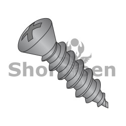 8-15X1 1/2 Phillips Oval Self Tapping Screw Type A Number Six Head Fully Thread Black Phosphate (Pack Qty 4,000) BC-0824APO6B