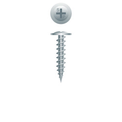 8 x 1 Drywall Phillips Modifi   Truss (R/W) Head, K-Lath, Zinc Plated (Pack Qty 200) 88MZI