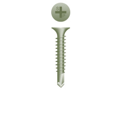 6-20 x 1-1/4 Phillips Bugle Head, Ruspert Coating Point# 2 (Pack Qty 20 Boxes of  250) D614RI