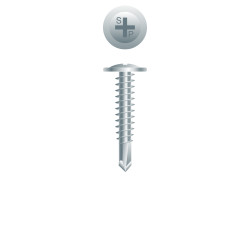 10-16 x 3/4 Phillips Modified Truss (R/W) Head, Zinc Plated Point# 3 (Pack Qty 20 Boxes of  200) M106ZI