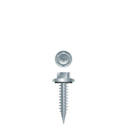 17-14 x 1 Pole Gripper Unslotted Indented Hex Flange Washer Head w/Washer, Type AB, Strong-Shield Coated (Pack Qty 2000) PGA1716