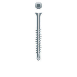 6-20 x 1-5/8 Square Drive Trim Head, Zinc Plated Point# 2 (Pack Qty 1200) T1QZV