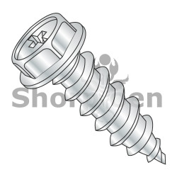 6-18X3/4 Phillips Indented Hex Washer Self Tapping Screw Type A Fully Threaded Zinc And B (Pack Qty 10,000) BC-0612APW