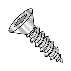 10-12X1 1/2 Square Flat Self Tapping Screw Type A Fully Threaded 18-8 Stainless Steel (Pack Qty 2,000) BC-1024AQF188