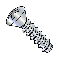 10-16X3/4 Phillips Oval Self Tapping Screw Type B Fully Threaded Zinc (Pack Qty 5,000) BC-1012BPO