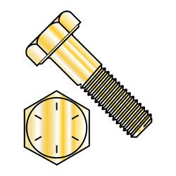5/16-18X5 Coarse Thread Hex Cap Screw Grade 8 Zinc Yellow (Pack Qty 250) BC-3180CH8O