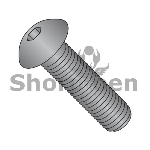 6-32X1/2 Coarse Thread Button Head Socket Cap Screw Plain (Pack Qty 100) BC-0608CSB
