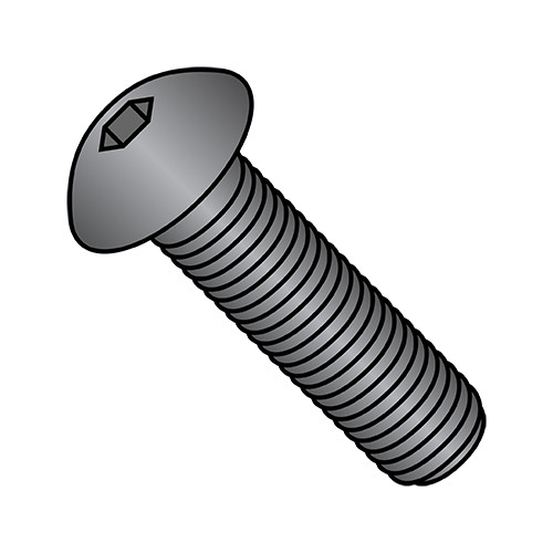 3/8-16X1 1/4 Coarse Thread Button Head Socket Cap Screw Plain (Pack Qty 100) BC-3720CSB