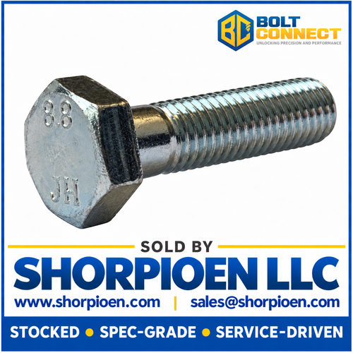 M12X80 Din 931 8 Point 8 Metric Partially Threaded Cap Screw Zinc (Pack Qty 100) BC-M1280D9318