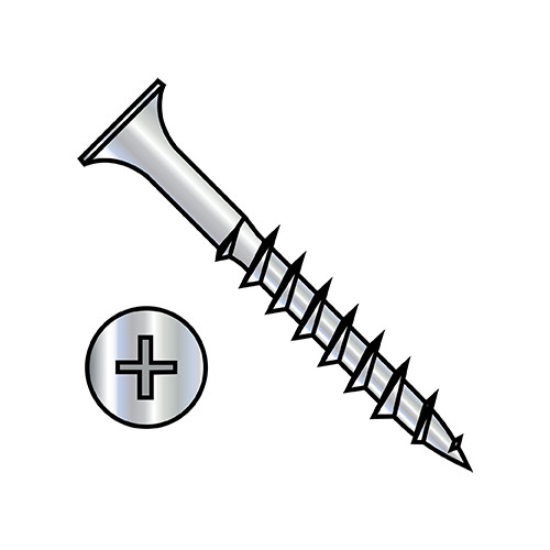 8X3 1/2 Phillips Bugle Head Course Thread Sharp Point Deck Screw Dacrotized (Pack Qty 700) BC-0856DPG