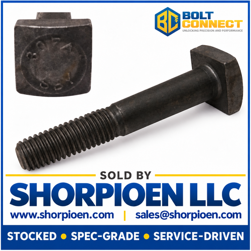 1/2-13X3 1/2 Square Head Machine Bolt Plain (Pack Qty 100) BC-5056BMQ