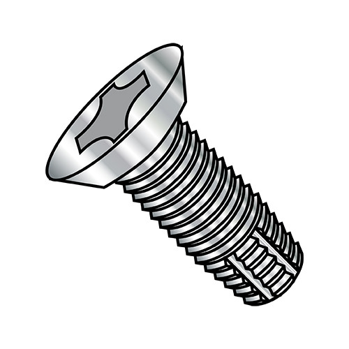 4-40X5/16 Phil Flat Undercut Thread Cutting Screw Type F Full Thread 18-8 Stainless Steel (Pack Qty 5,000) BC-0405FPU188