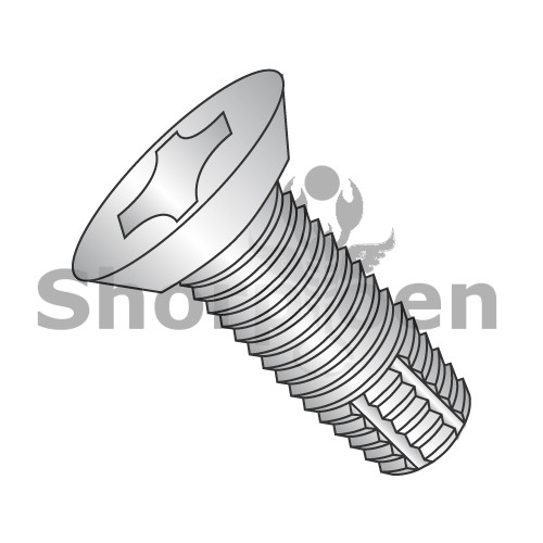 8-32X3/8 Phillips Flat Undercut Thread Cutting Screw Type F Fully Threaded 4 10 Stainless (Pack Qty 2,000) BC-0806FPU410