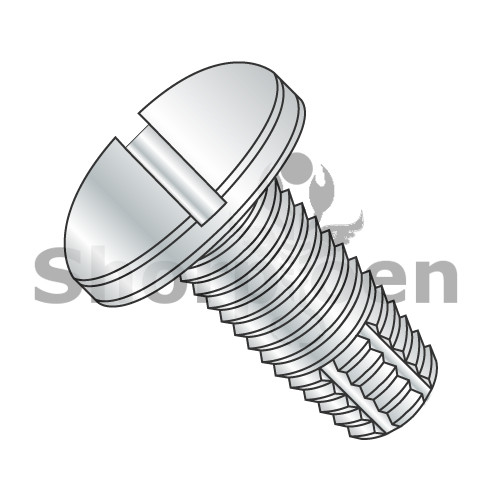1/4-20X1/2 Slotted Pan Thread Cutting Screw Type F Fully Threaded Zinc (Pack Qty 5,000) BC-1408FSP
