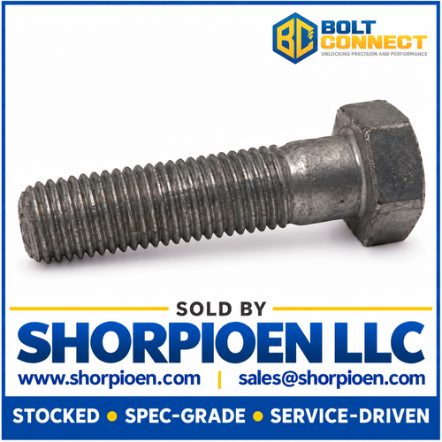 3/8-16X2 Hex Machine Bolt Galvanized Hot Dip Galvanized (Pack Qty 550) BC-3732BMG