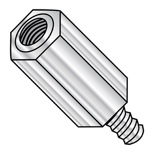 10-32X5/16 Three Eights Hex Male Female Standoff Aluminum (Pack Qty 1,000) BC-370511HMA