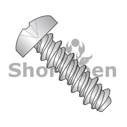 4X1 1/4 #3HD PHILLIPS PAN HIGH LOW SCREW FULLY THREADED 410 STAINLESS STEEL (Pack Qty 5,000) BC-0420HPP410