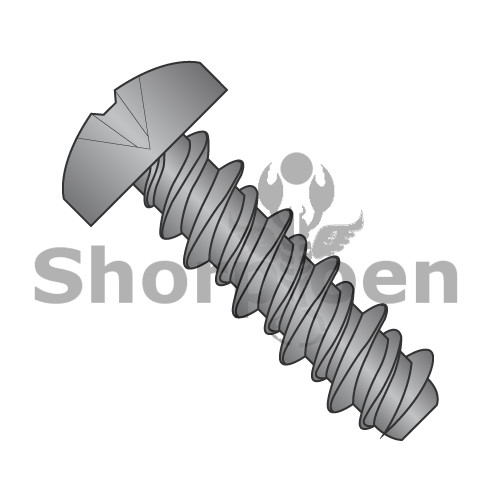 4-24X5/8 #3HD Phillips Pan High Low Screw Fully Threaded Black Oxide (Pack Qty 10,000) BC-0410HPPB