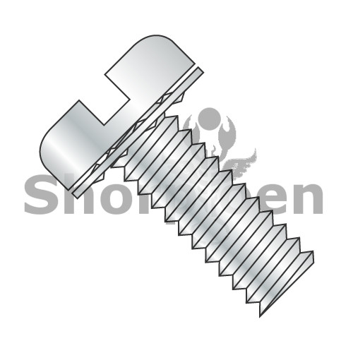 10-32X3/8 Slotted Pan Internal Sems Machine Screw Fully Threaded Zinc (Pack Qty 5,000) BC-1106ISP