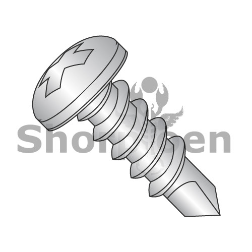 8-18X7/8 Phillips Pan Full Thread Self Drilling Screw 410 Stainless Steel (Pack Qty 6,000) BC-0814KPP410