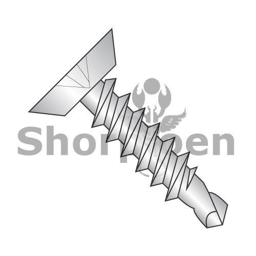 10-16X1 1/2 Phillips Flat Undercut Full Thread Self Drilling Screw 18 8 Stainless Steel (Pack Qty 2,000) BC-1024KPU188