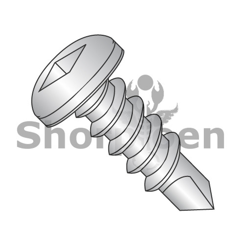 8-18X1/2 Square Pan Self Drilling Screw Full Thread 18-8 Stainless Steel (Pack Qty 5,000) BC-0808KQP188