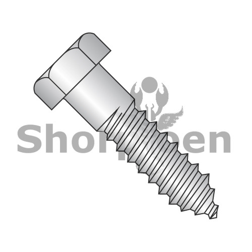 3/8X2 1/2 Hex Lag Screw 18-8 Stainless Steel (Pack Qty 50) BC-3740L188